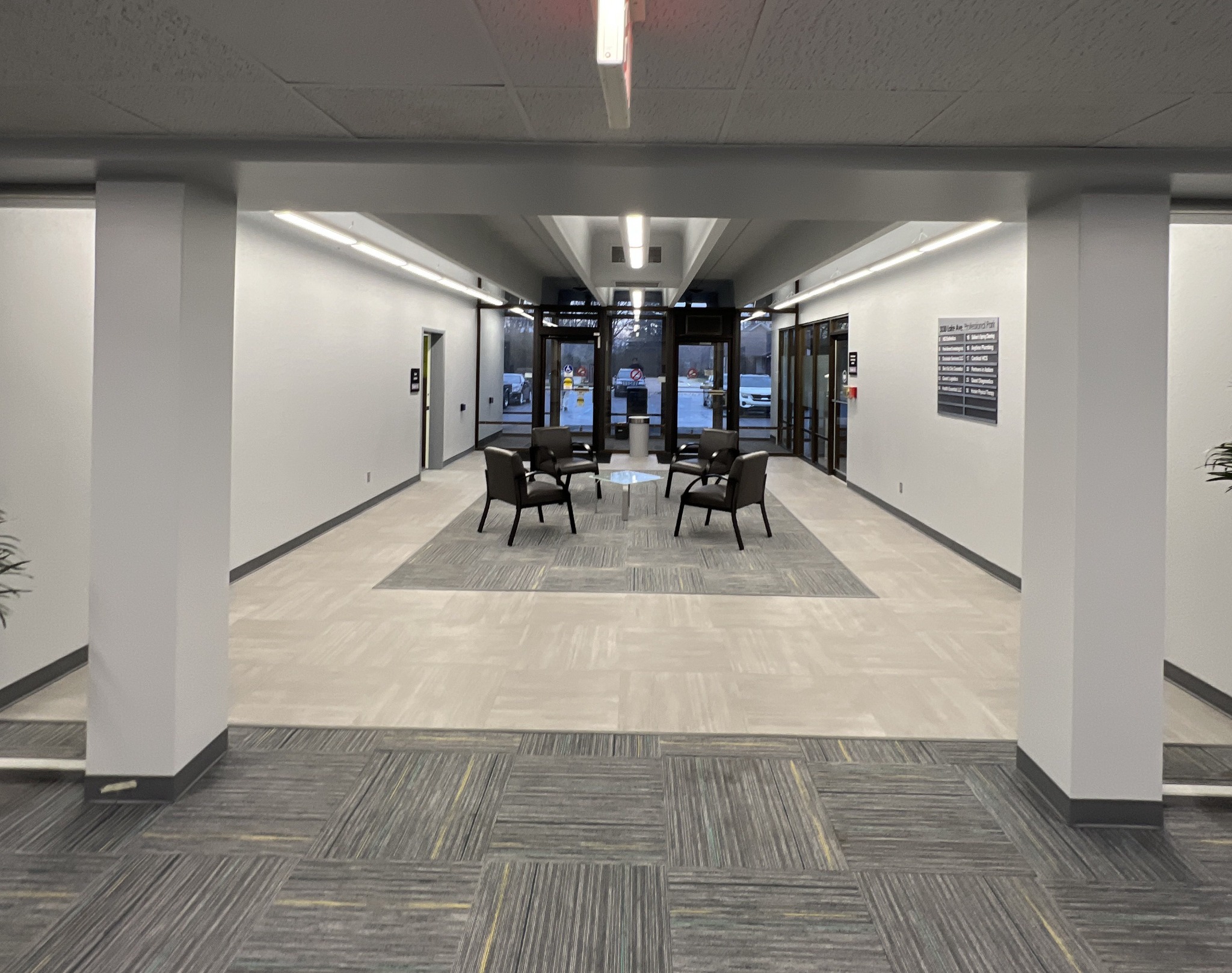 Renovated lobby at 3030 Lake Avenue